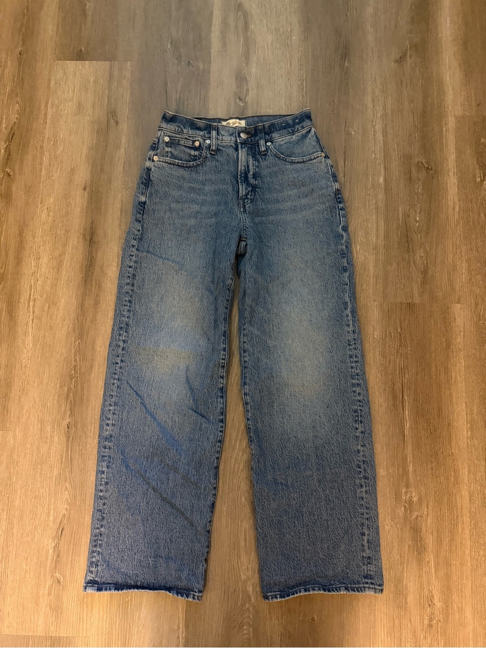Madewell medium wash straight leg Jean